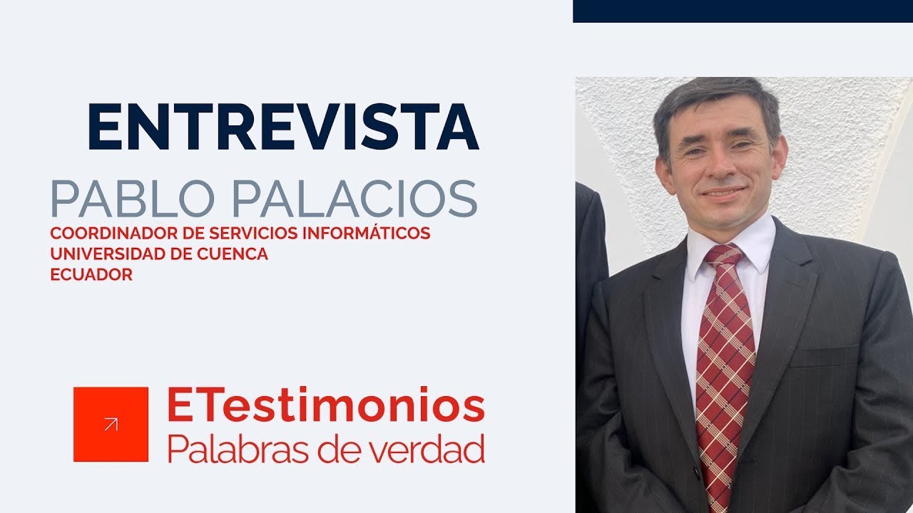 Pablo Palacios, Coordinator of Computer Services at the University of Cuenca, shares his reflections on the electronic voting service provided by EVoting during the last elections.